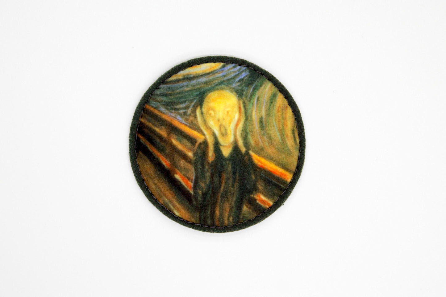 The Scream by Edvard Munch fine art hook and loop patch