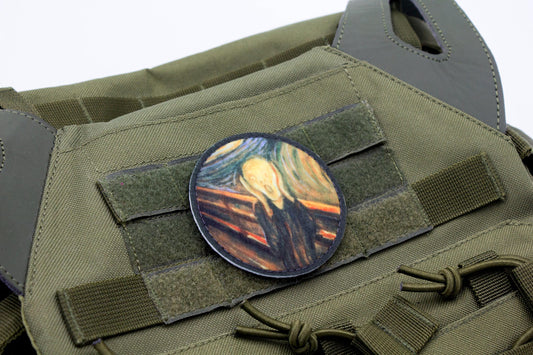 The Scream by Edvard Munch fine art hook and loop patch