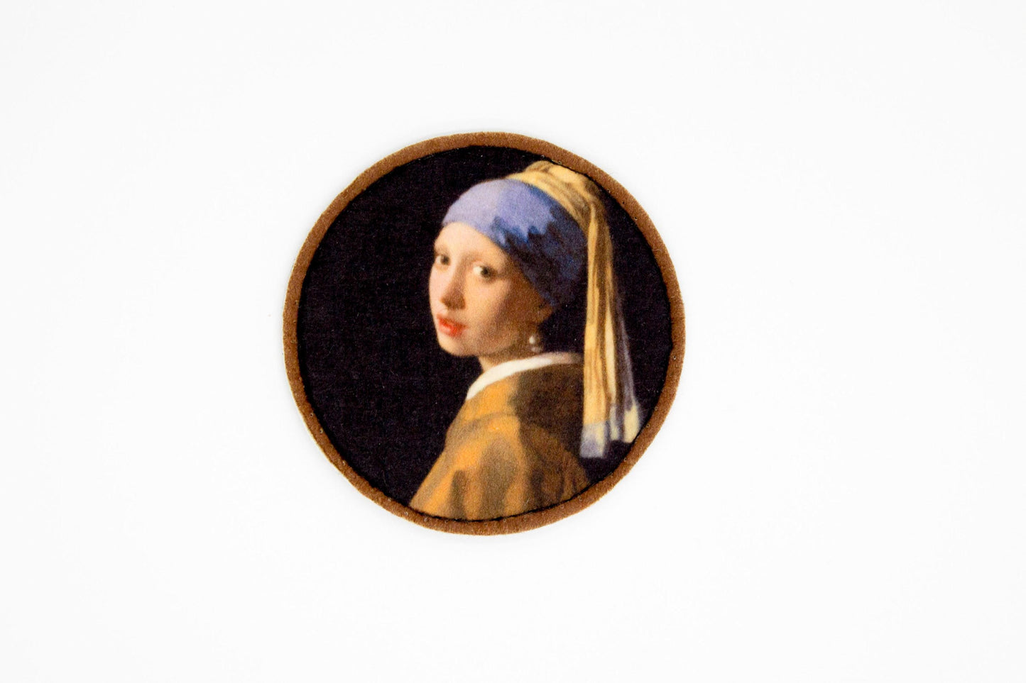 Girl with a Pearl Earring by Johannes Vermeer fine art hook and loop patch