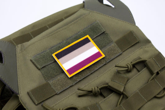 LGBTQ+ Asexual pride hook and loop patch
