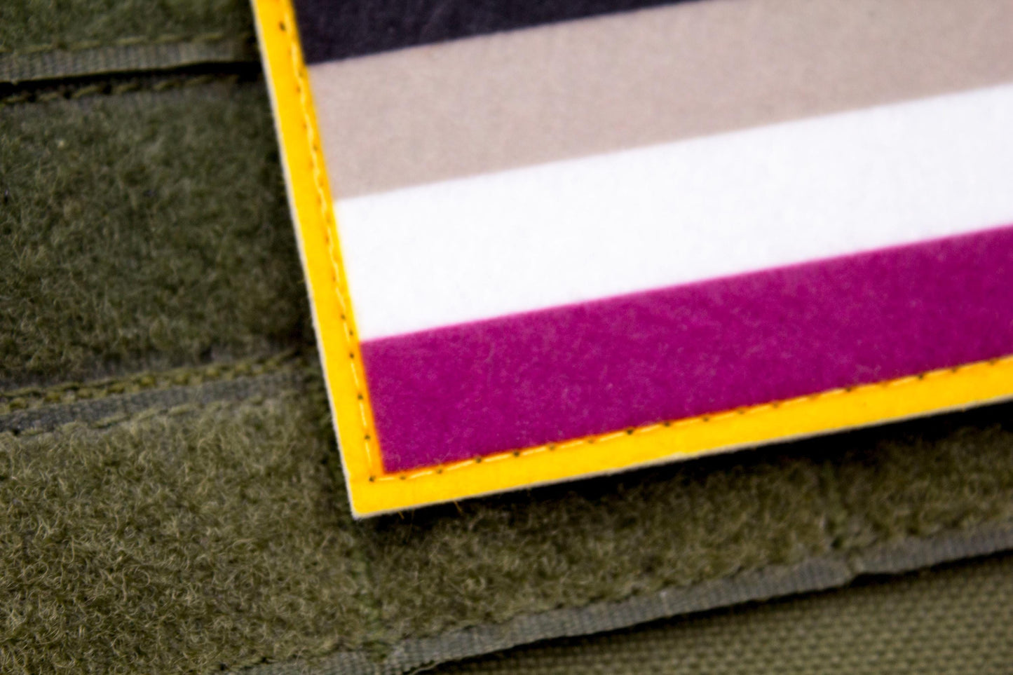 LGBTQ+ Asexual pride hook and loop patch