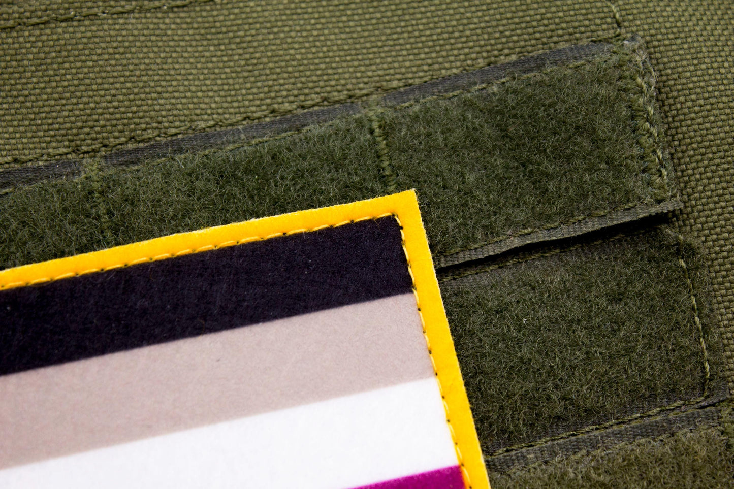 LGBTQ+ Asexual pride hook and loop patch