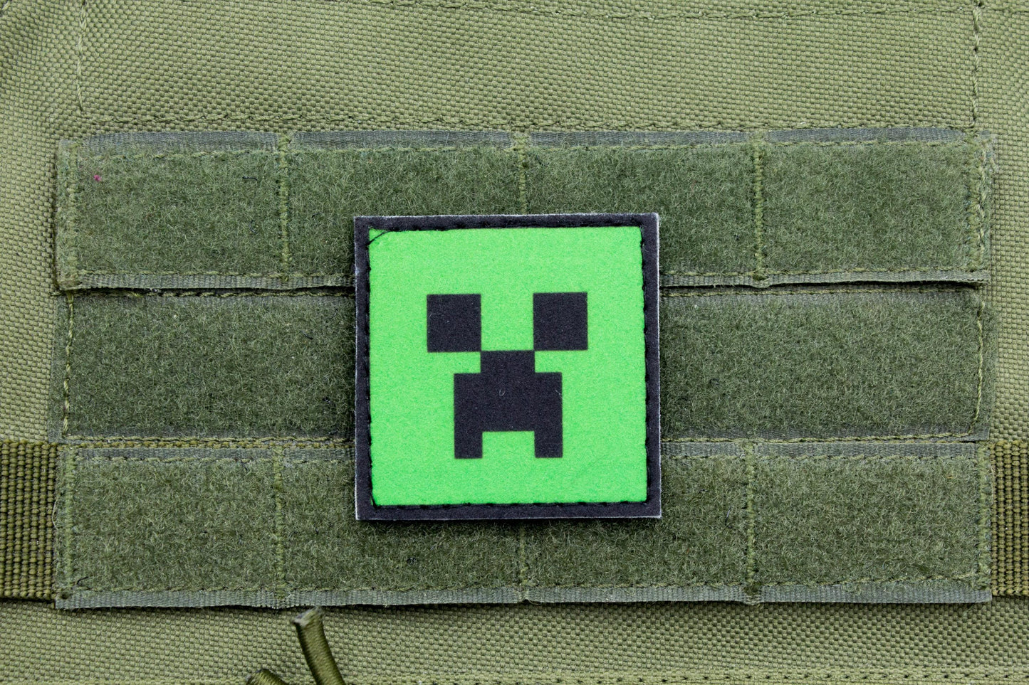 Creeper video game morale hook and loop patch