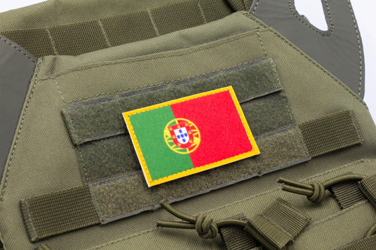 Portugal flag hook and loop patch Bandeira de portugal