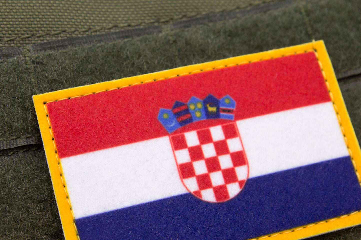 Croatia flag hook and loop patch Zastava Hrvatske