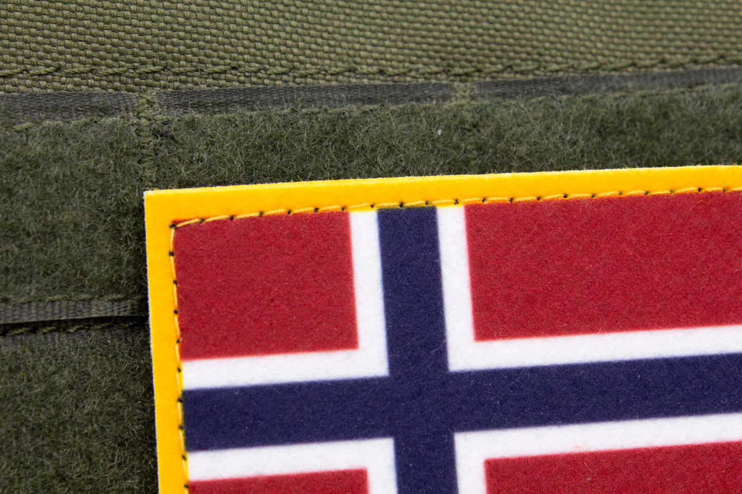 Norway flag hook and loop patch Norges flagg