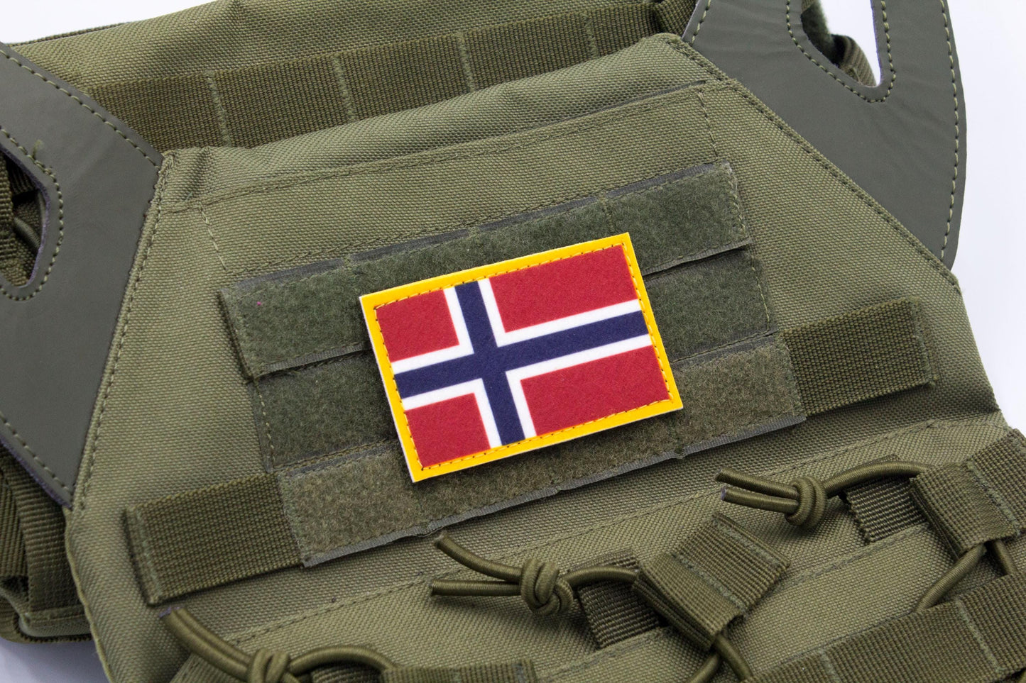 Norway flag hook and loop patch Norges flagg