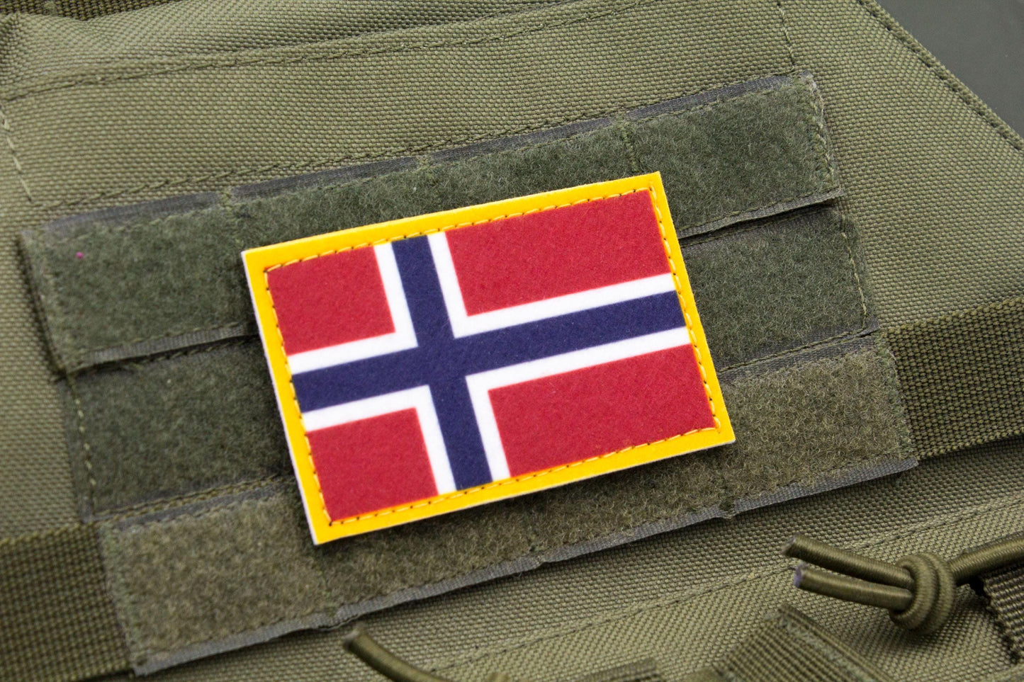 Norway flag hook and loop patch Norges flagg