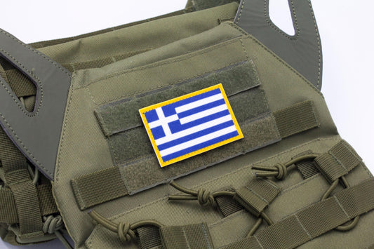 Greece flag hook and loop patch Σημαία της Ελλάδας