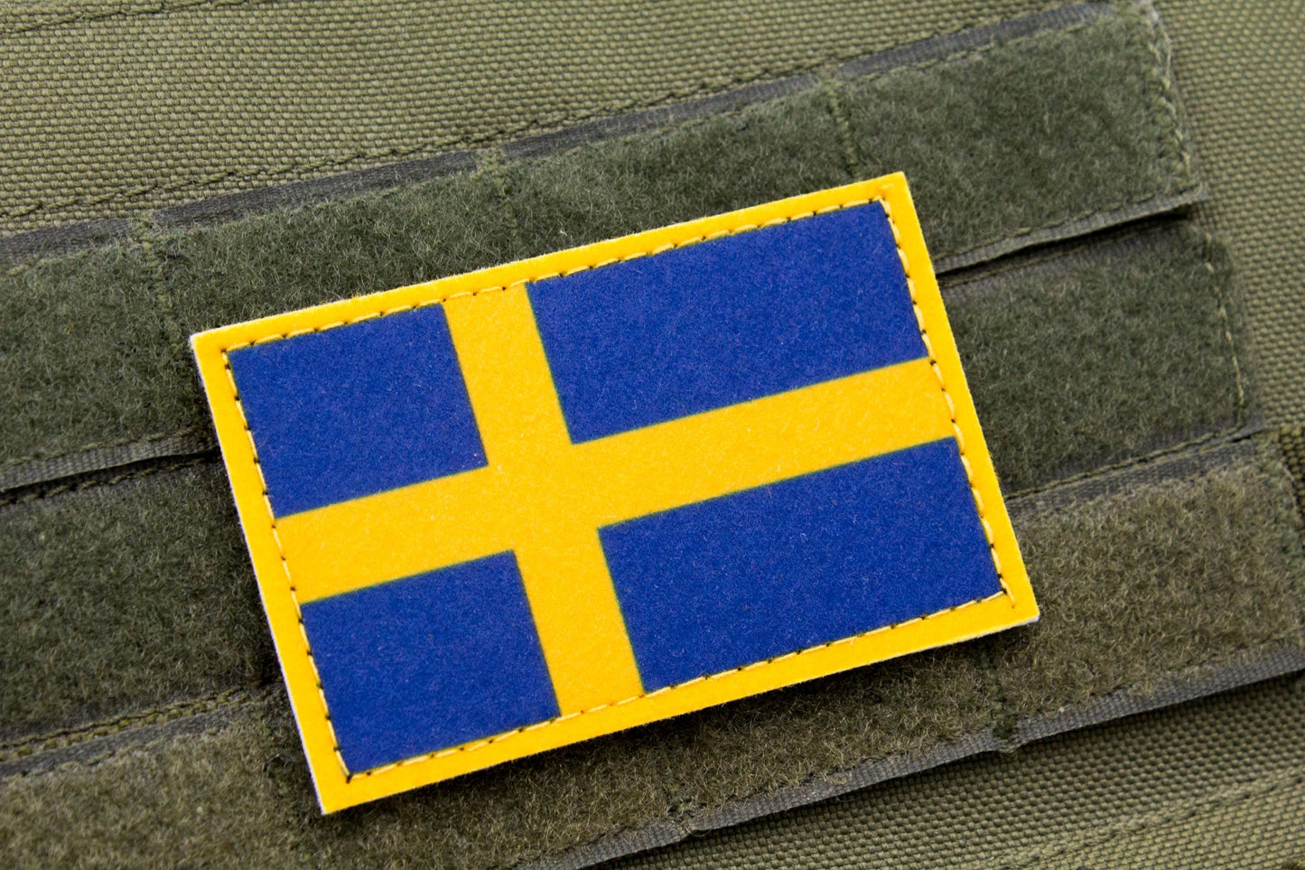 Sweden flag hook and loop patch Sveriges flagga