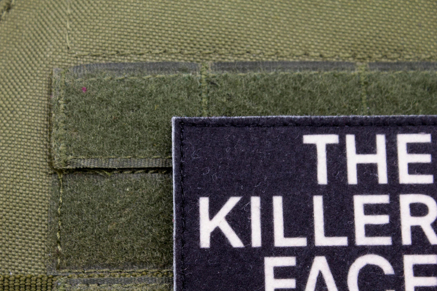 The Killer Face hook and loop morale patch North Face Parody