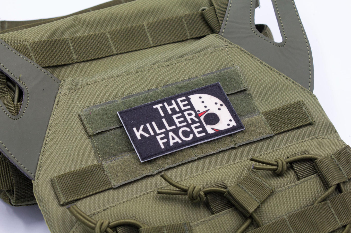 The Killer Face hook and loop morale patch North Face Parody