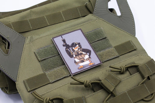 Penguin Meme hook and loop morale patch Madagascar penguins parody