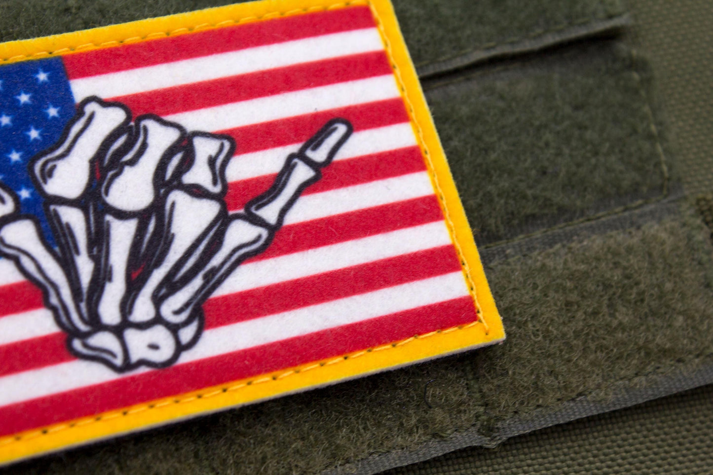 Hawaii shaka American surfing hook and loop patch