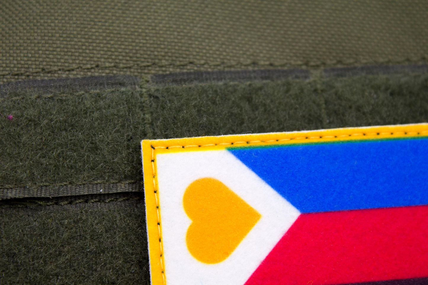 LGBTQ Polyamory flag hook and loop patch