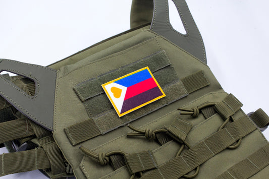 LGBTQ Polyamory flag hook and loop patch