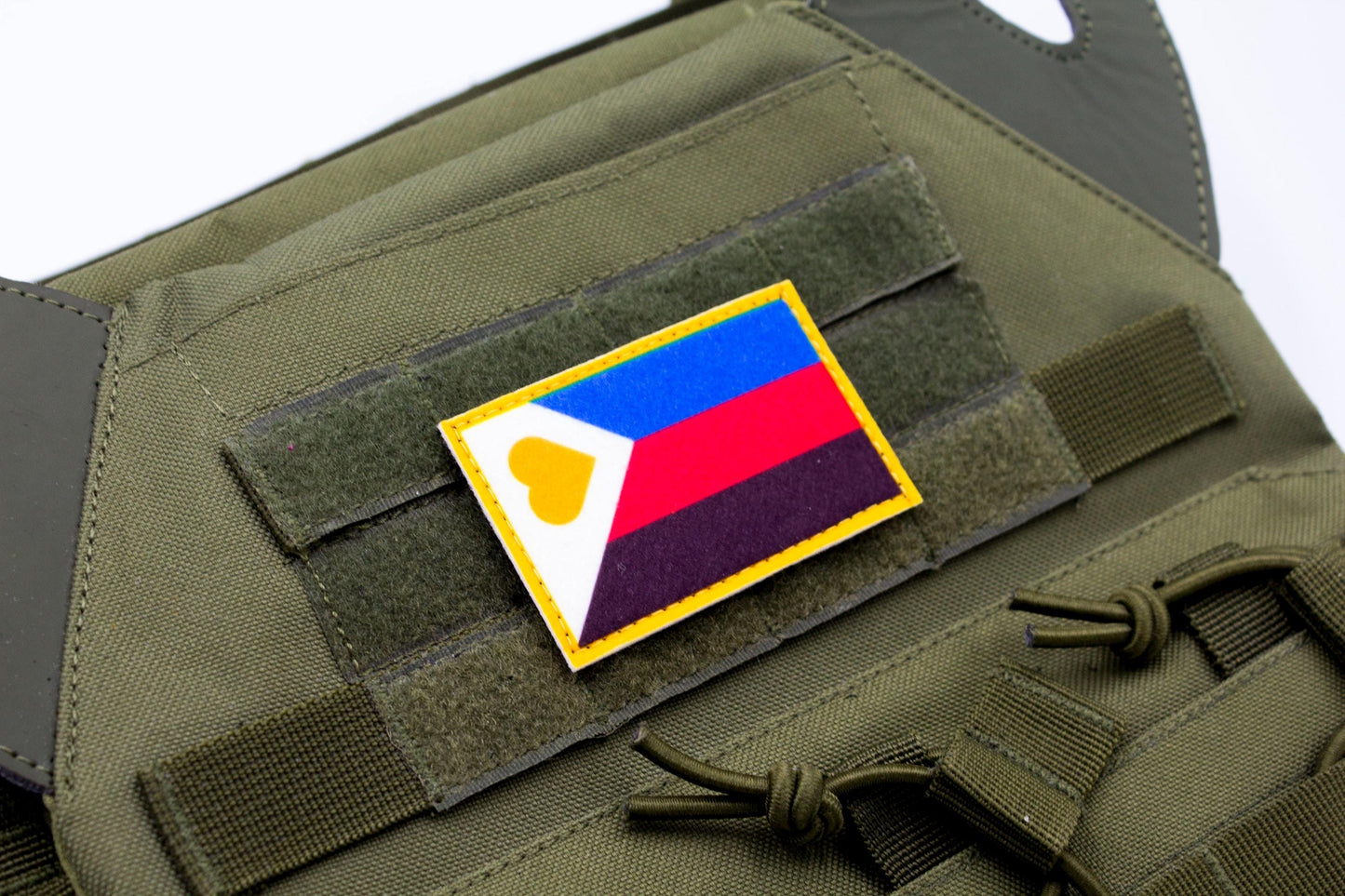 LGBTQ Polyamory flag hook and loop patch