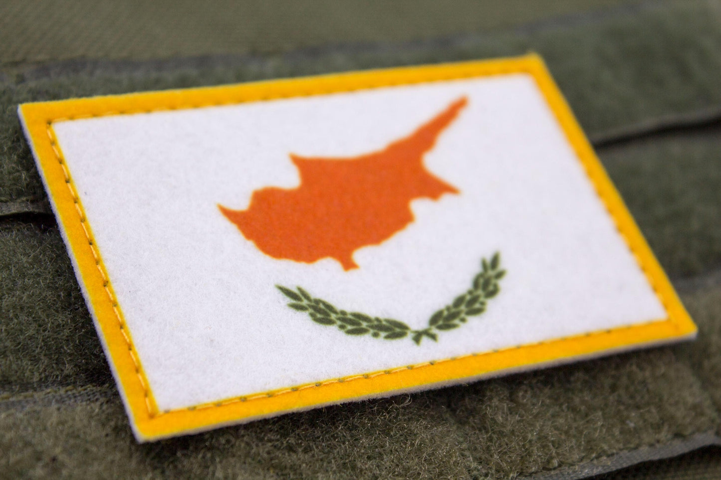 Cyprus flag hook and loop patch σημαία της Κύπρου