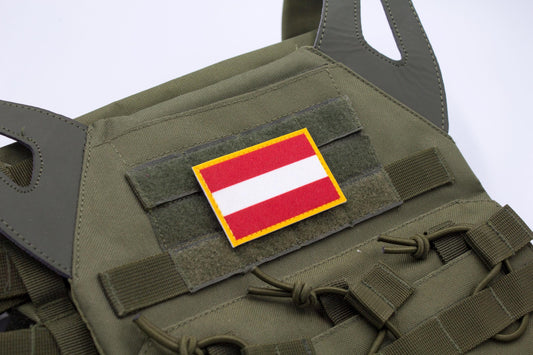Austria flag hook and loop patch Flagge von Österreich