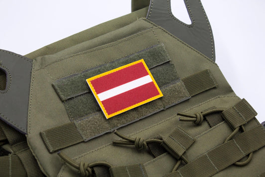 Latvia flag hook and loop patch Latvijas karogs