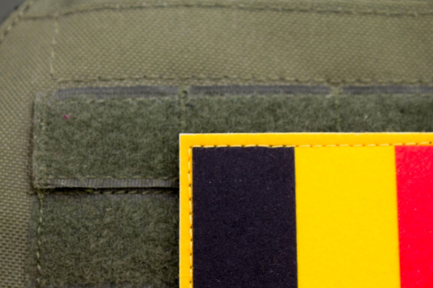 Belgium flag hook and loop patch Vlag van België