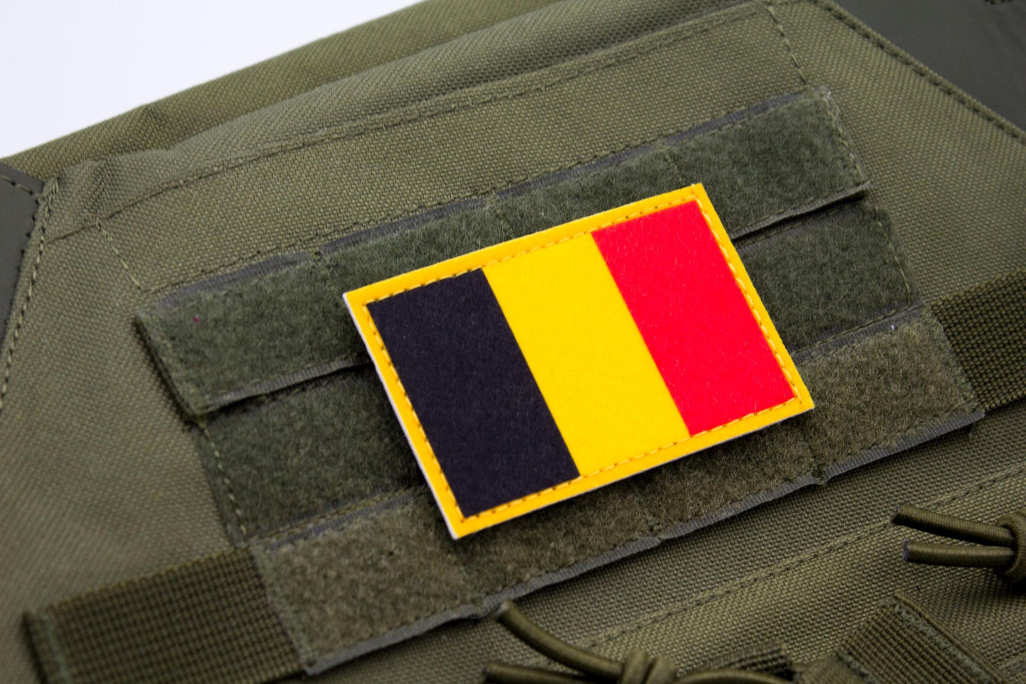 Belgium flag hook and loop patch Vlag van België