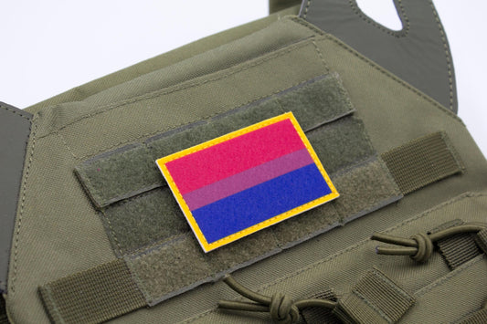 LGBTQ Bisexual flag hook and loop patch