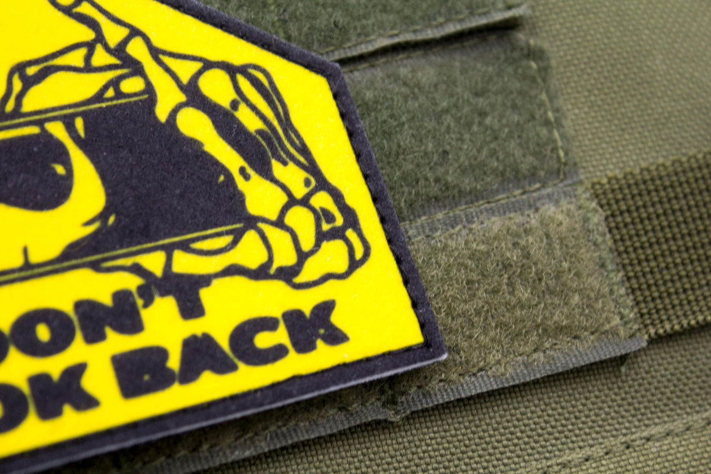 Don't Look Back hook and loop morale patch