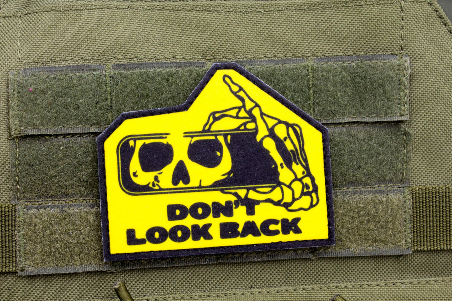 Don't Look Back hook and loop morale patch