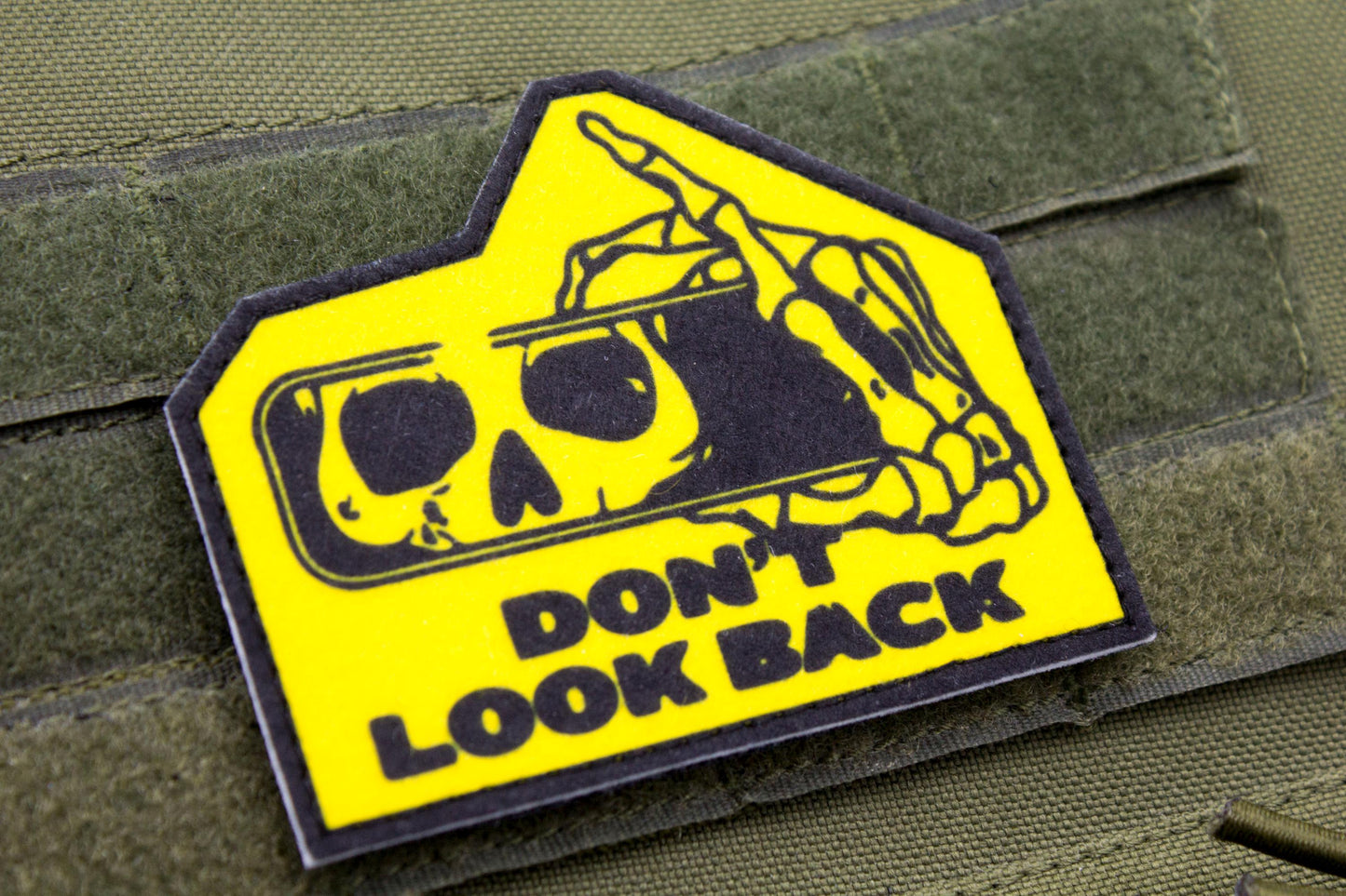 Don't Look Back hook and loop morale patch