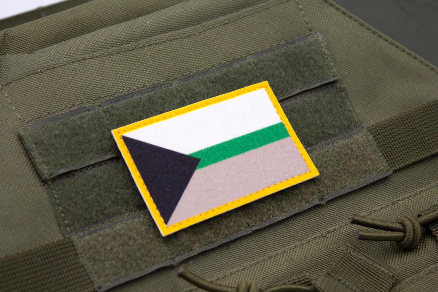 LGBTQ Demiromantic flag hook and loop patch