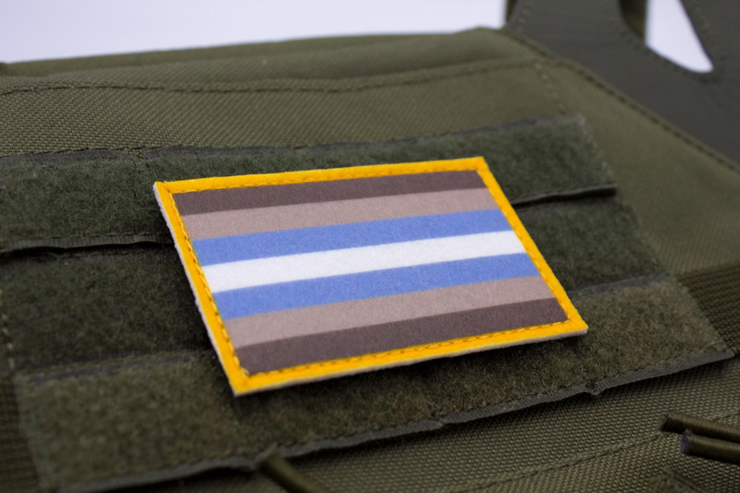LGBTQ Demiboy flag hook and loop patch