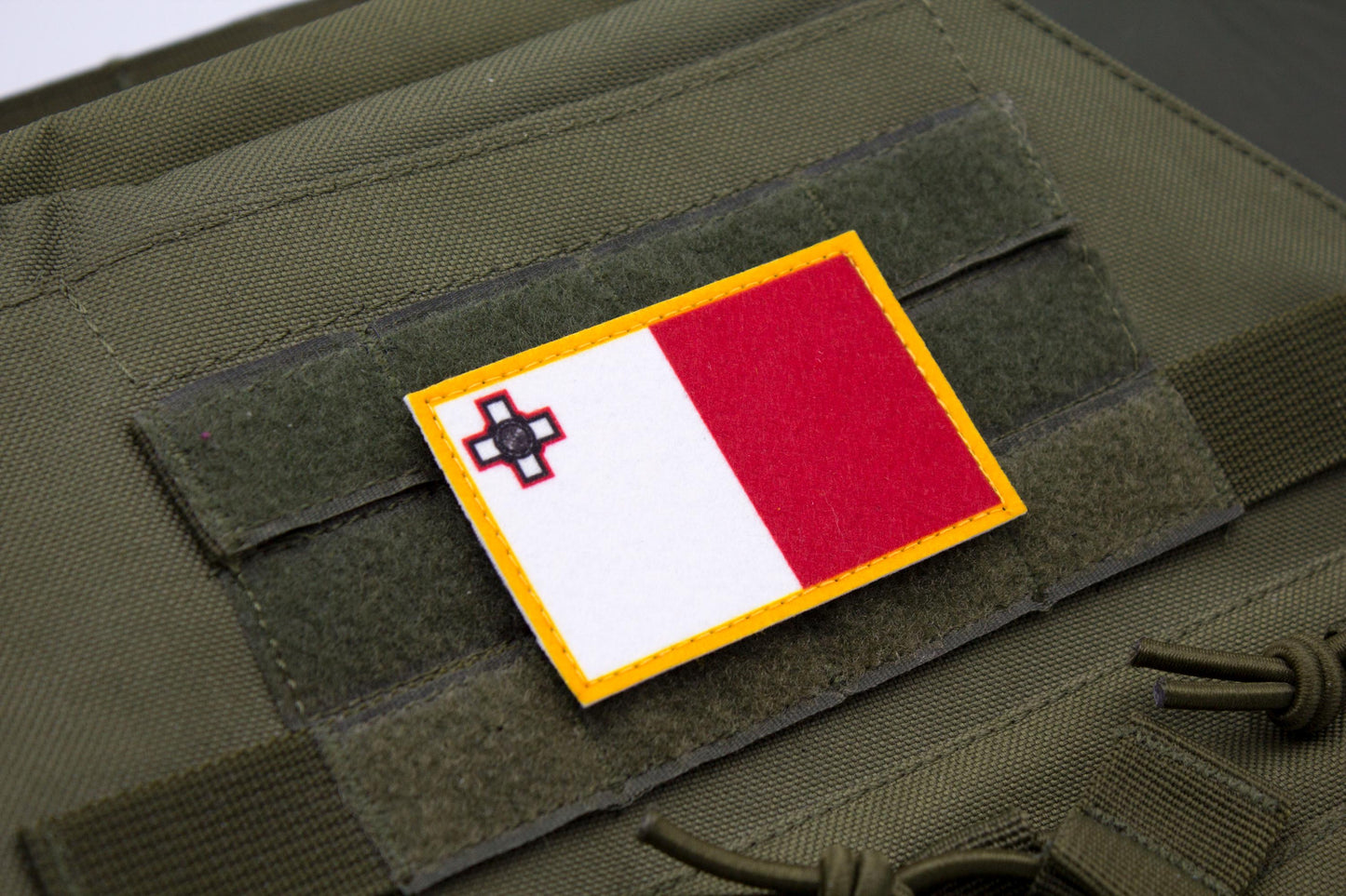 Malta flag hook and loop patch Bandiera ta' Malta