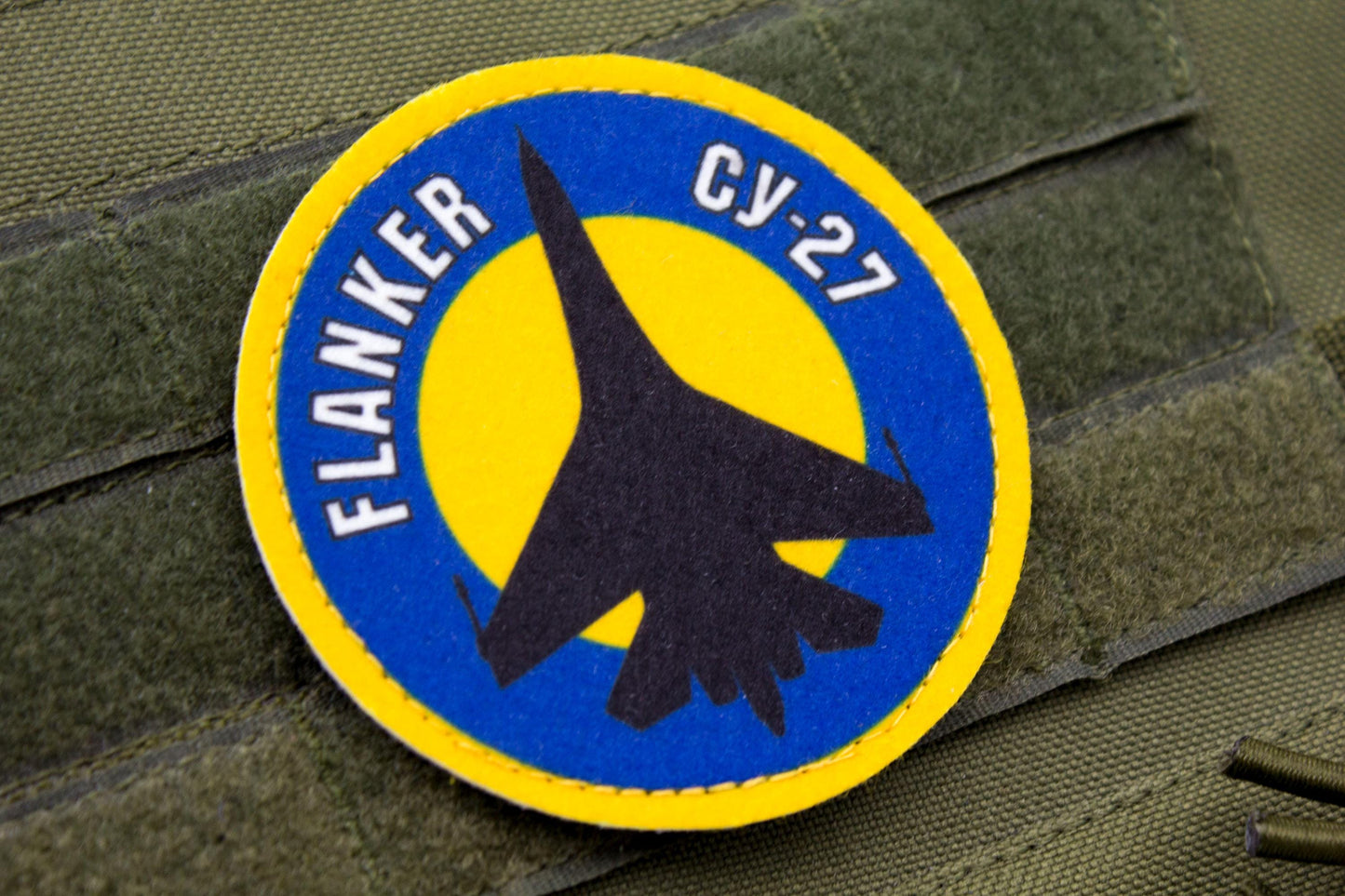 Flanker SU-27 pilot Ukrainian hook and loop patch
