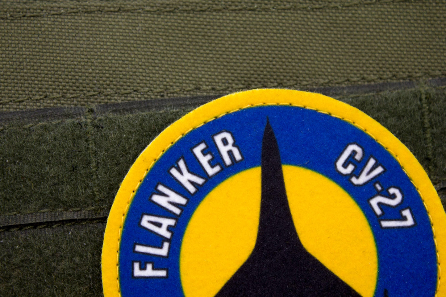 Flanker SU-27 pilot Ukrainian hook and loop patch