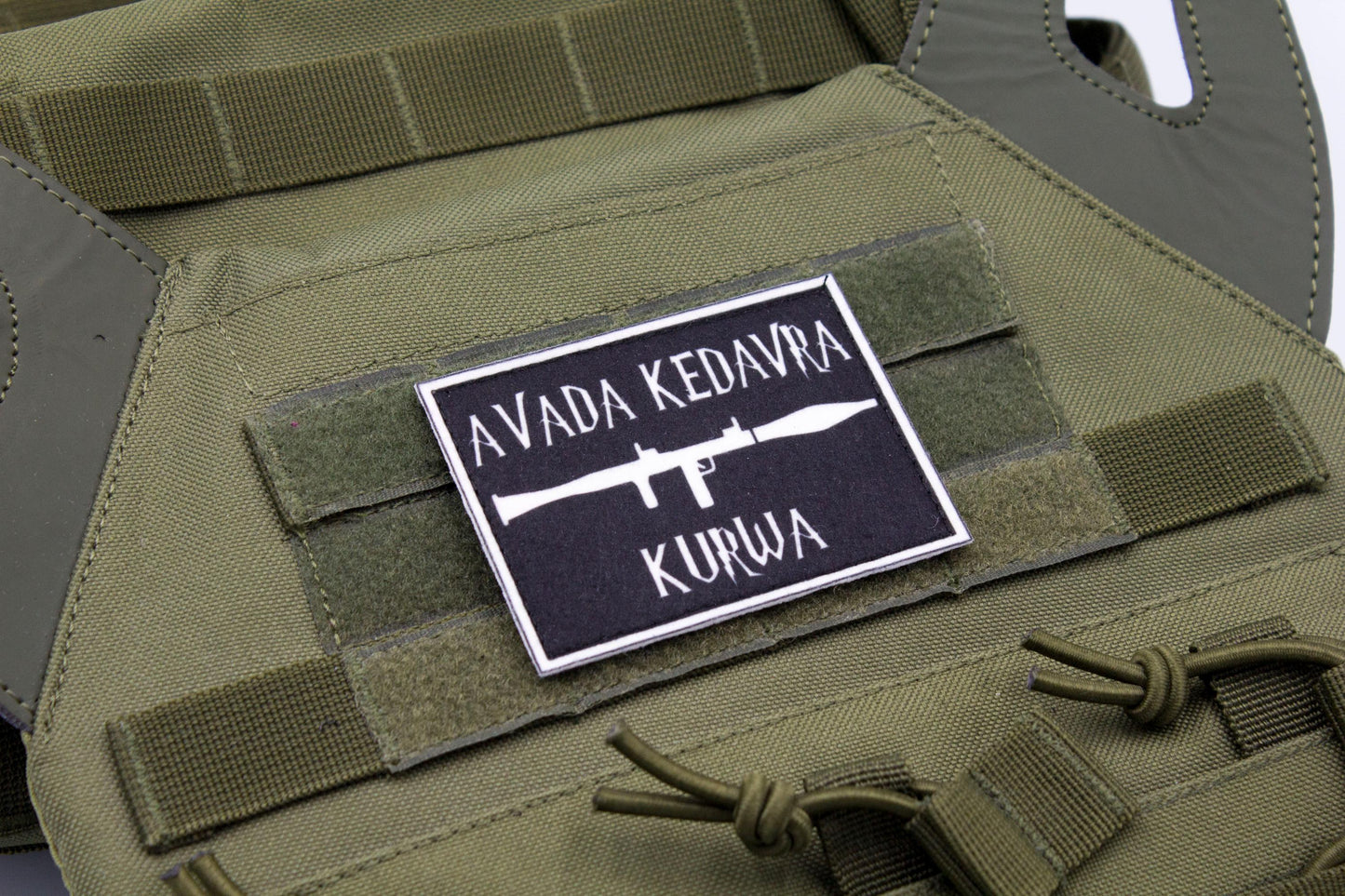 Avada Kedavra hook and loop morale patch Harry Potter Parody