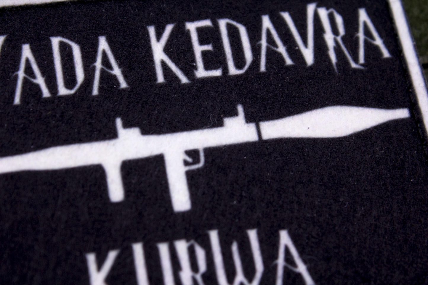 Avada Kedavra hook and loop morale patch Harry Potter Parody