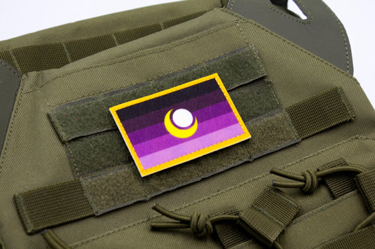 Enbian pride flag hook and loop patch