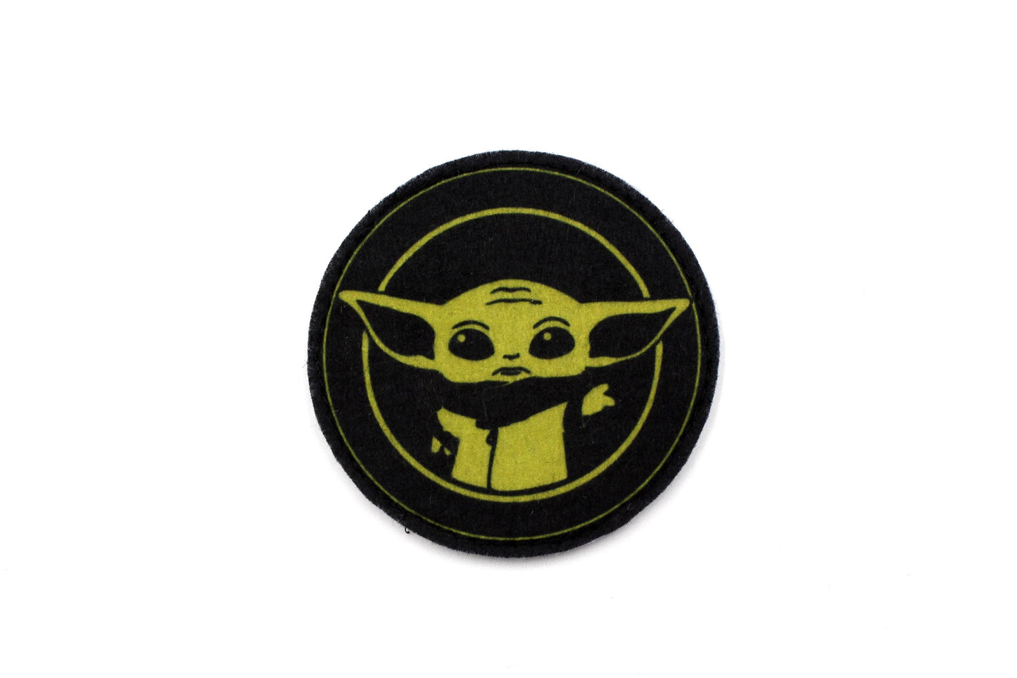 Grogu Baby Yoda hook and loop morale patch Mandalorian Parody Fan Art