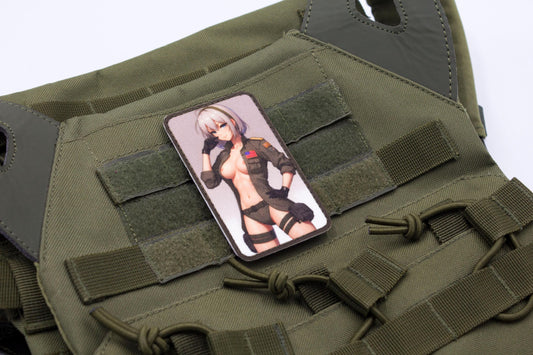 Sexy girl military hook and loop anime patch