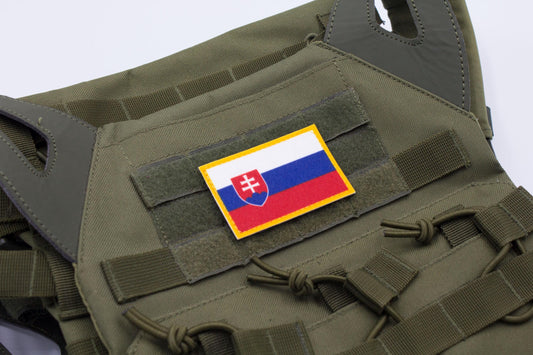 Slovakia flag hook and loop patch Vlajka Slovenska