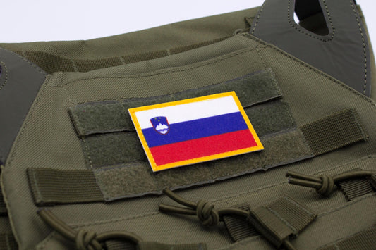 Slovenia flag hook and loop patch Zastava Slovenije