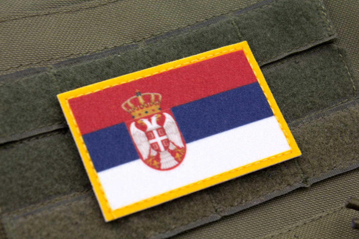 Serbia flag hook and loop patch Застава Србије