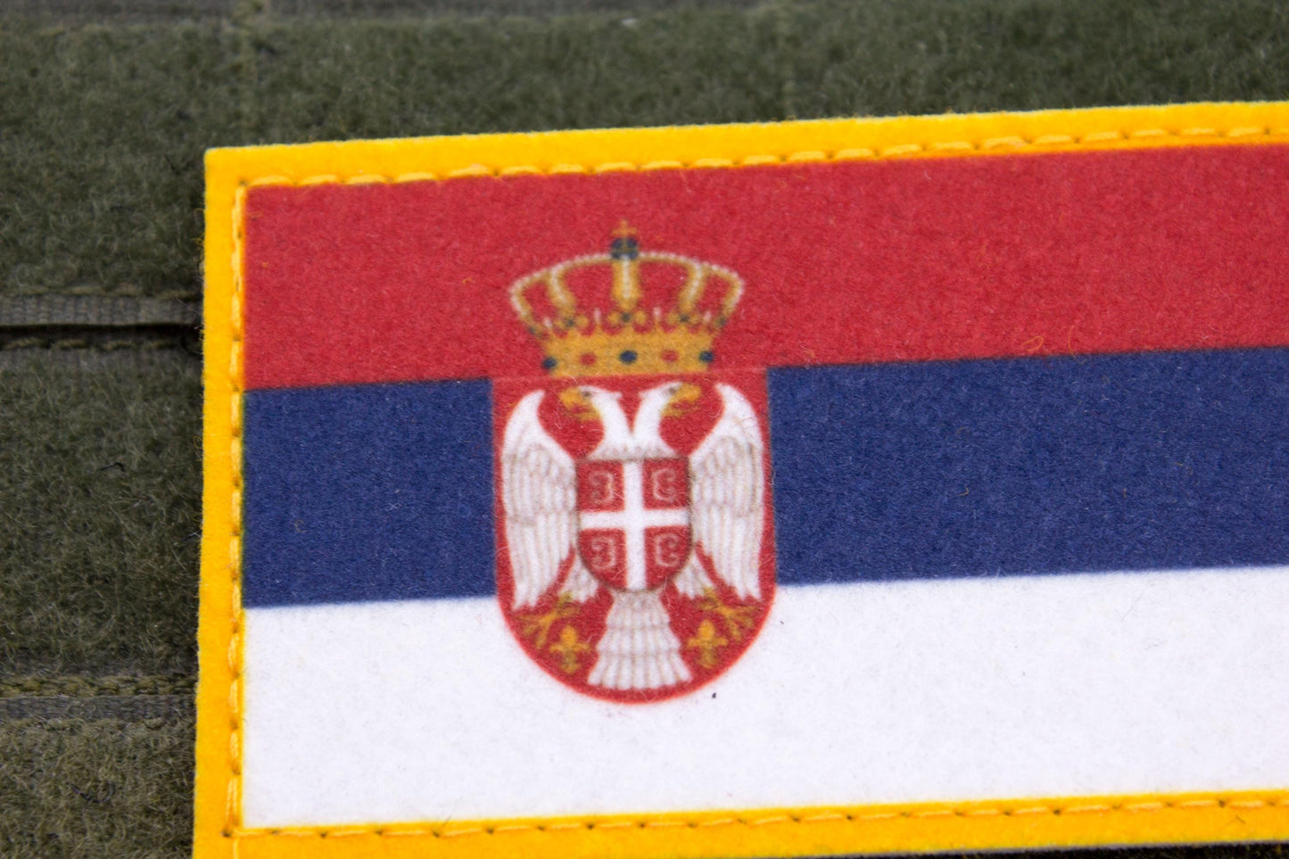 Serbia flag hook and loop patch Застава Србије