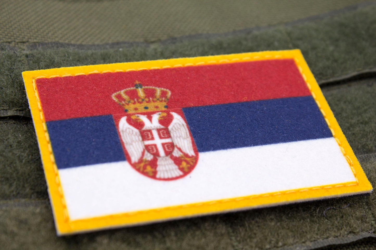 Serbia flag hook and loop patch Застава Србије