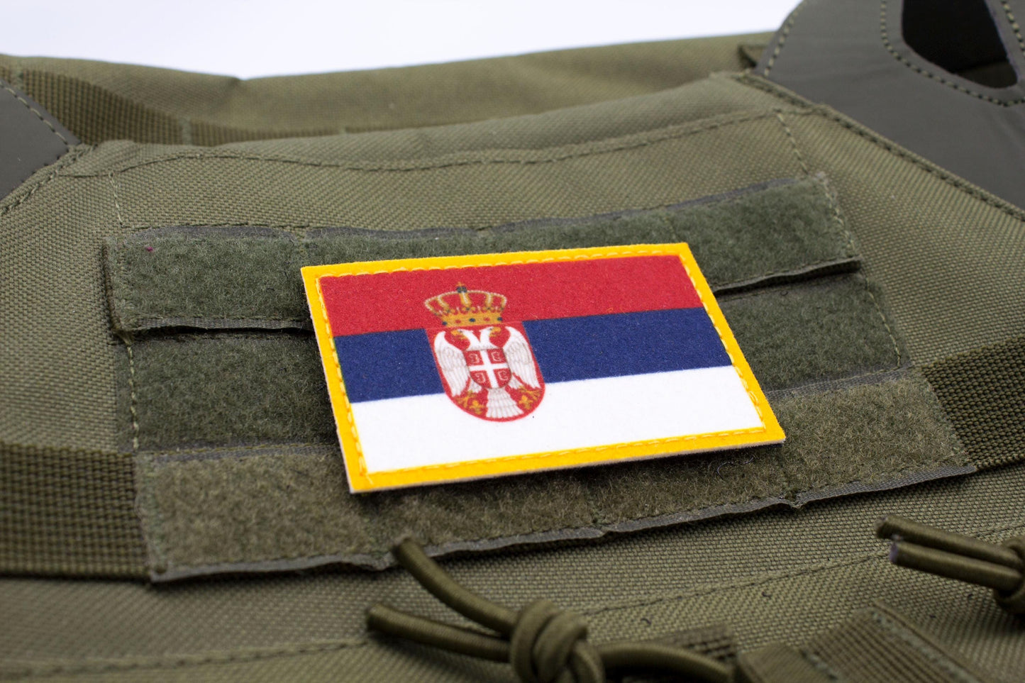 Serbia flag hook and loop patch Застава Србије