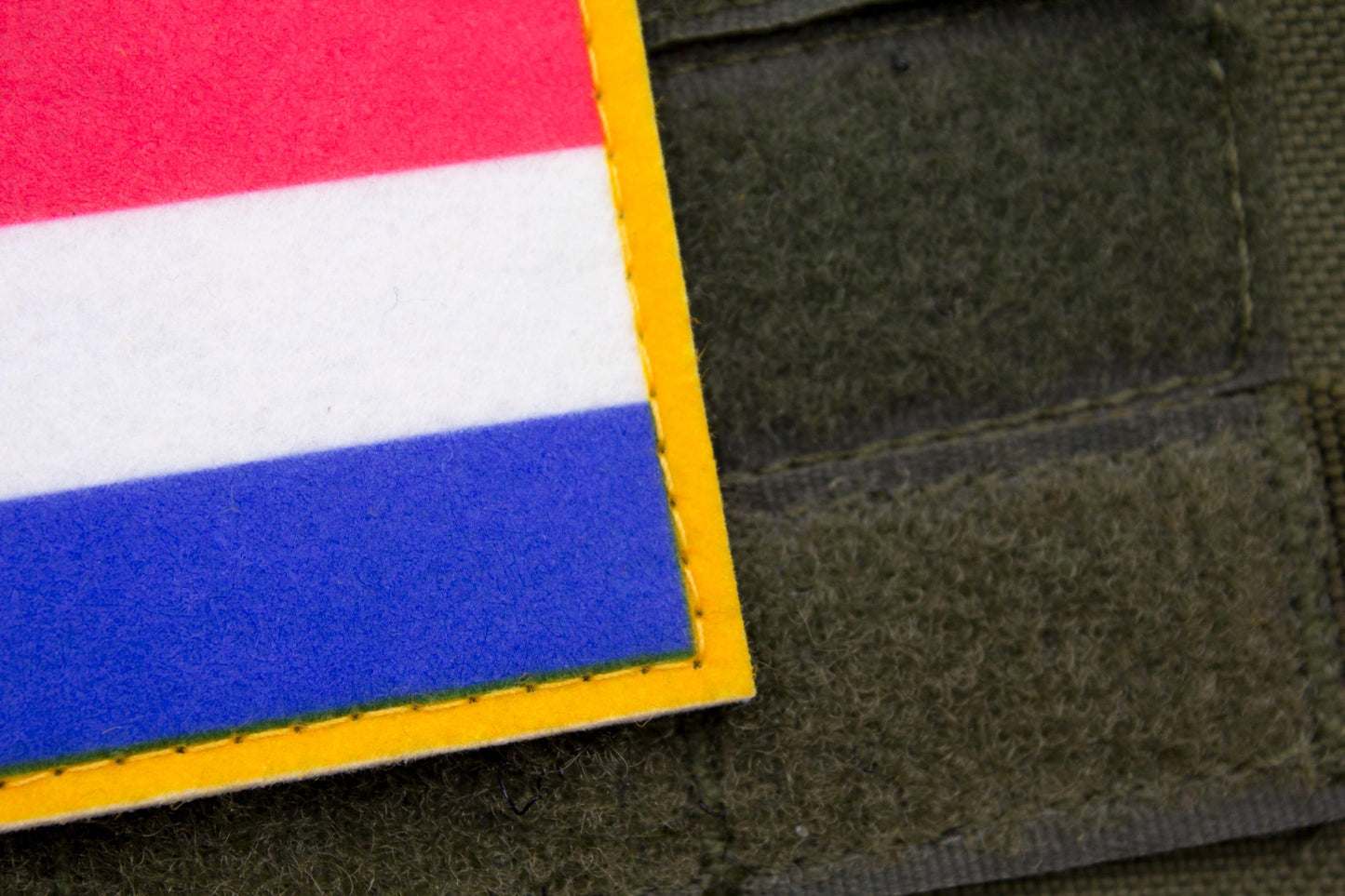 Netherlands flag hook and loop patch Vlag van Nederland