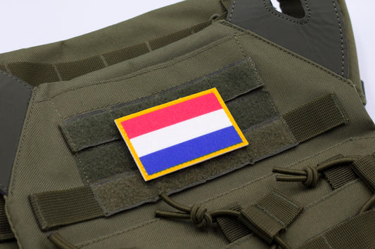 Netherlands flag hook and loop patch Vlag van Nederland