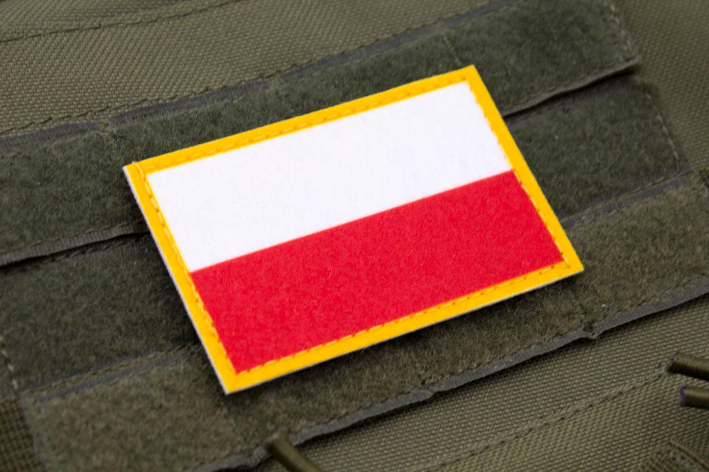 Poland flag hook and loop patch Flaga Polski