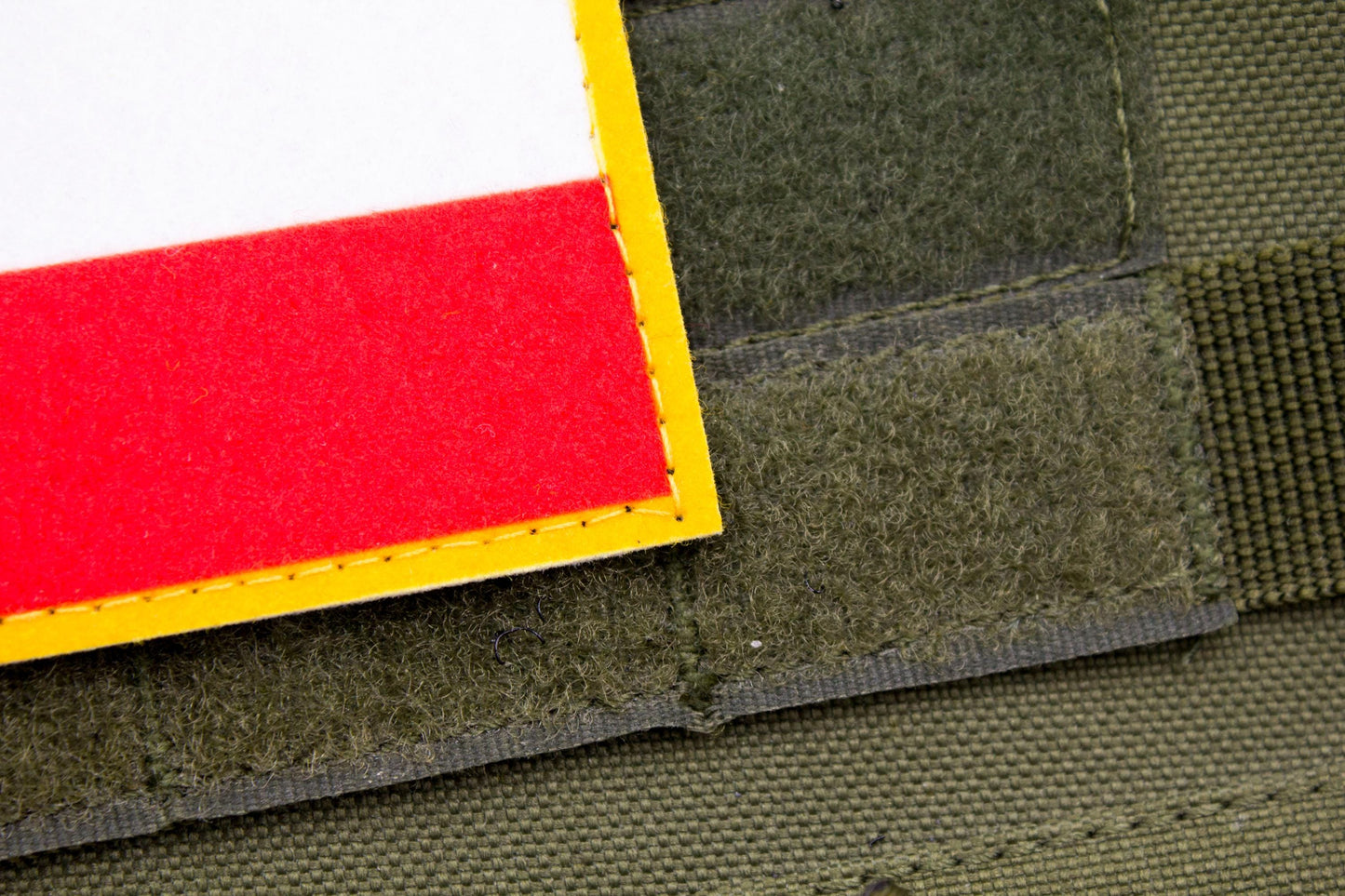 Poland flag hook and loop patch Flaga Polski